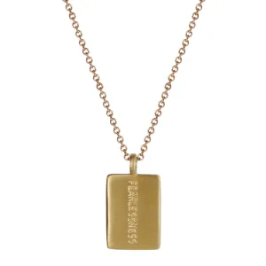 10K Gold Joyful Heart Foundation Fearlessness Tag on Chain