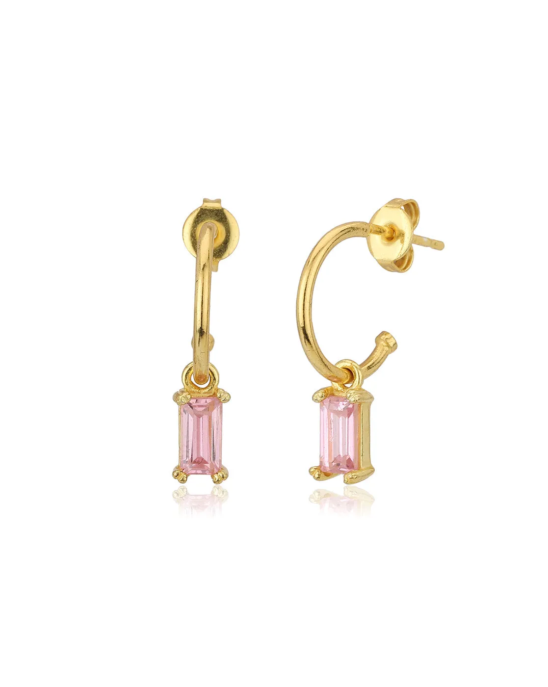 18Kt Gold Plated Contemporary Stud Earring