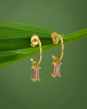 18Kt Gold Plated Contemporary Stud Earring