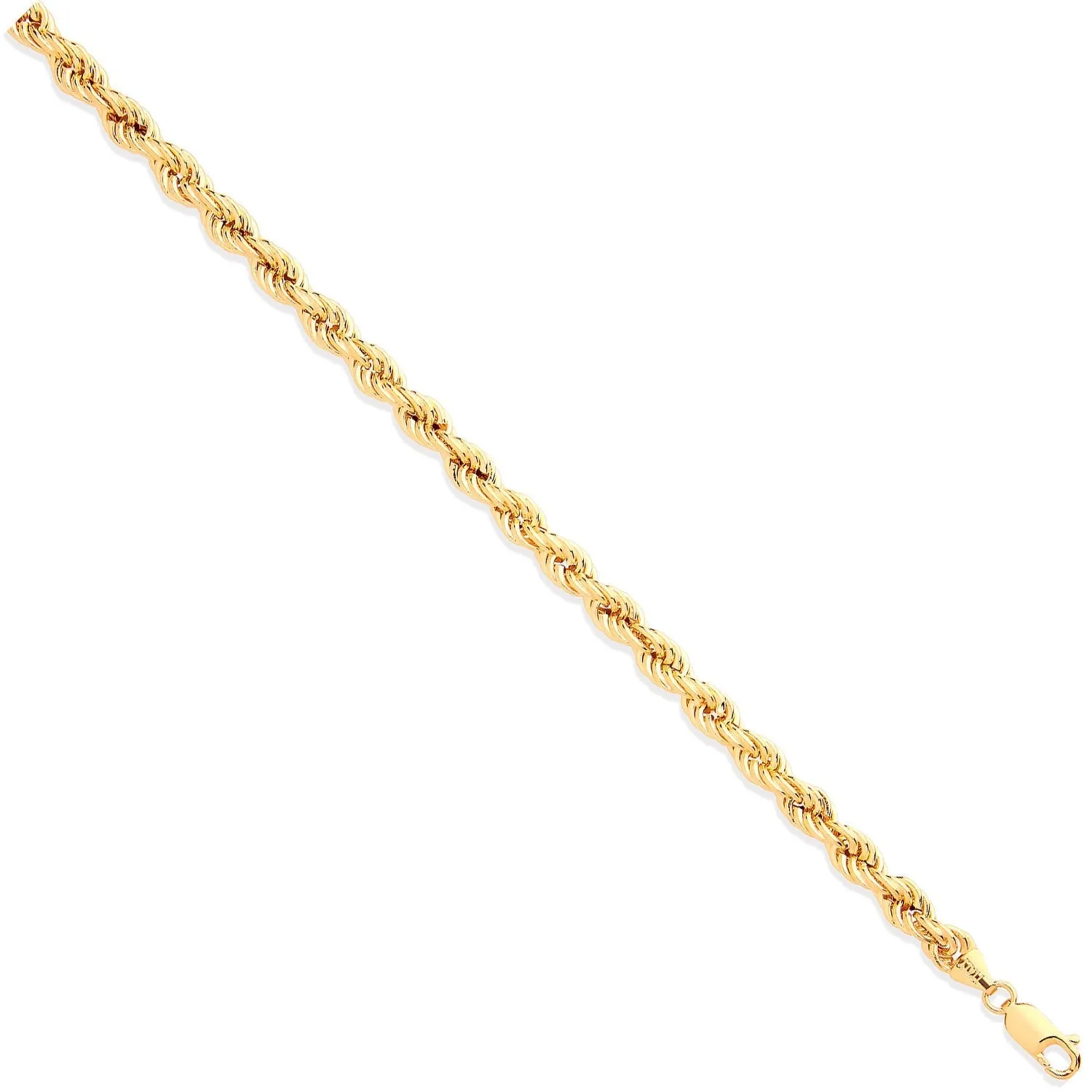 9ct Yellow Gold Hollow 6.3mm 24 Inch Rope Necklace 19.0g