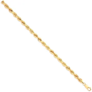 9ct Yellow Gold Hollow 6.3mm 24 Inch Rope Necklace 19.0g