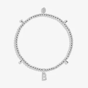 Alphabet A Little B Silver Plated Bracelet 7743