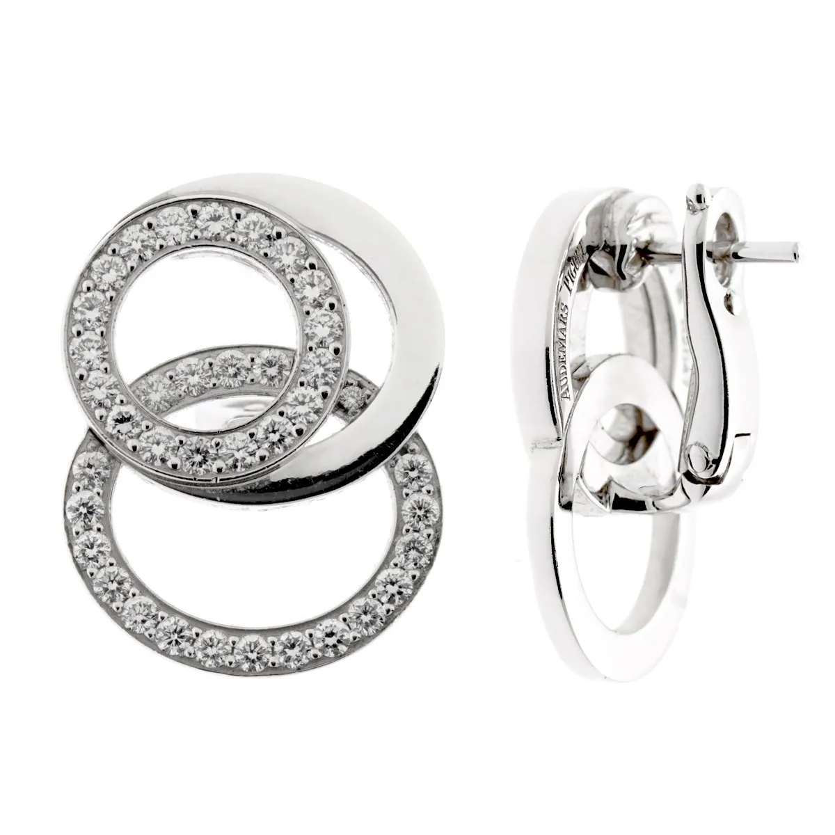 Audemars Piguet Millenary Diamond White Gold Earrings