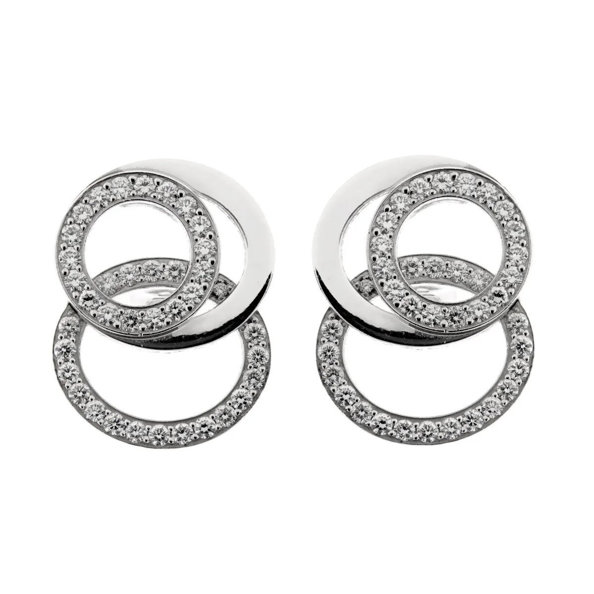 Audemars Piguet Millenary Diamond White Gold Earrings