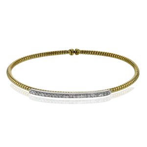 Bangle in 18k Gold with Diamonds