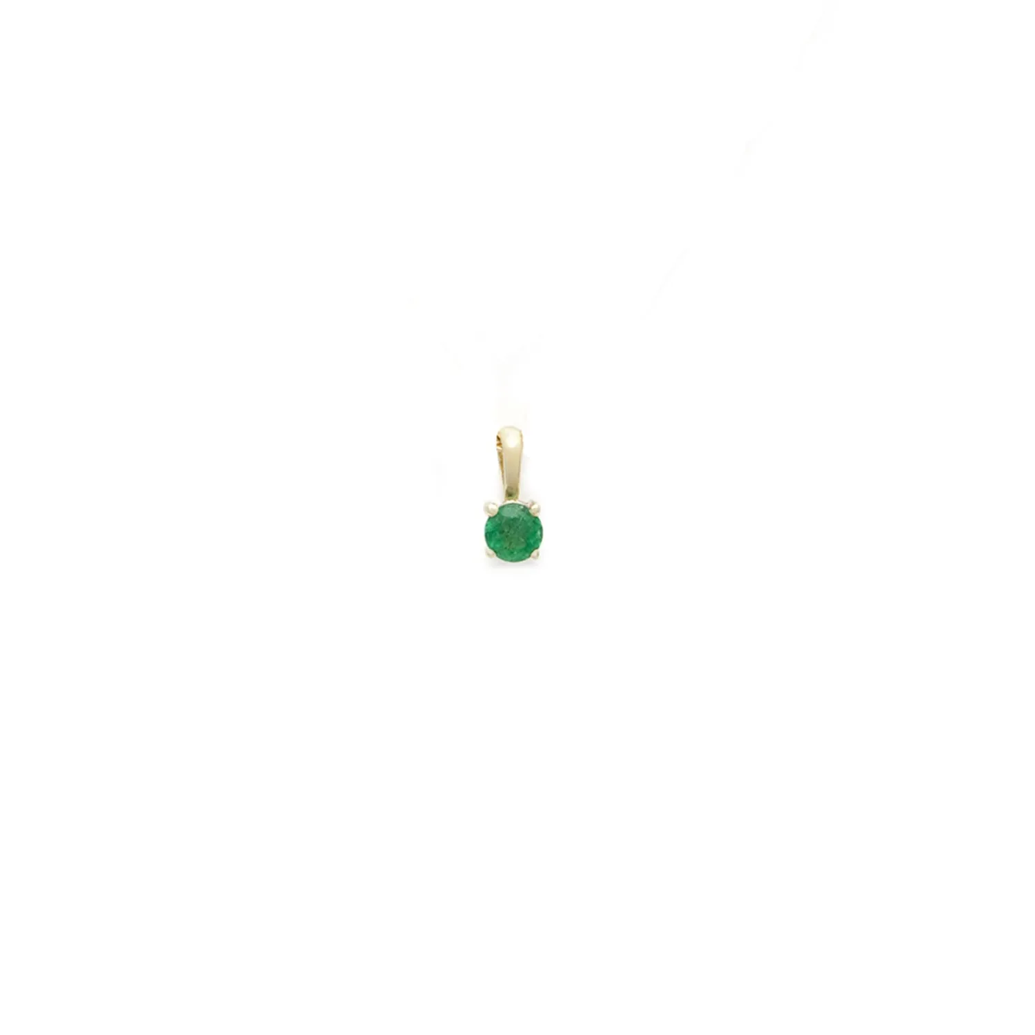 Birthstone Charm | Gold & Emerald