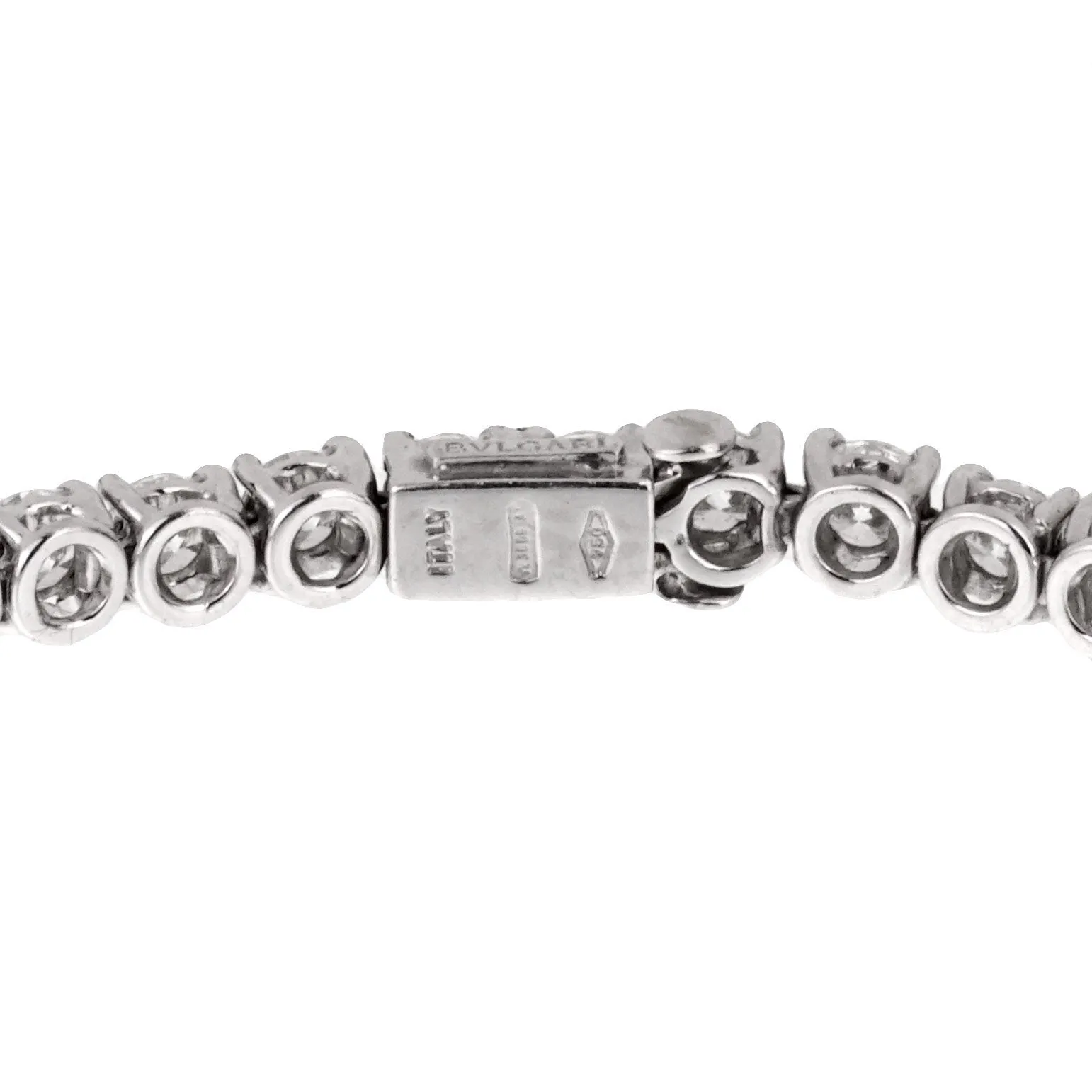 Bulgari Griffe Diamond Tennis White Gold Bracelet