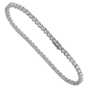 Bulgari Griffe Diamond Tennis White Gold Bracelet