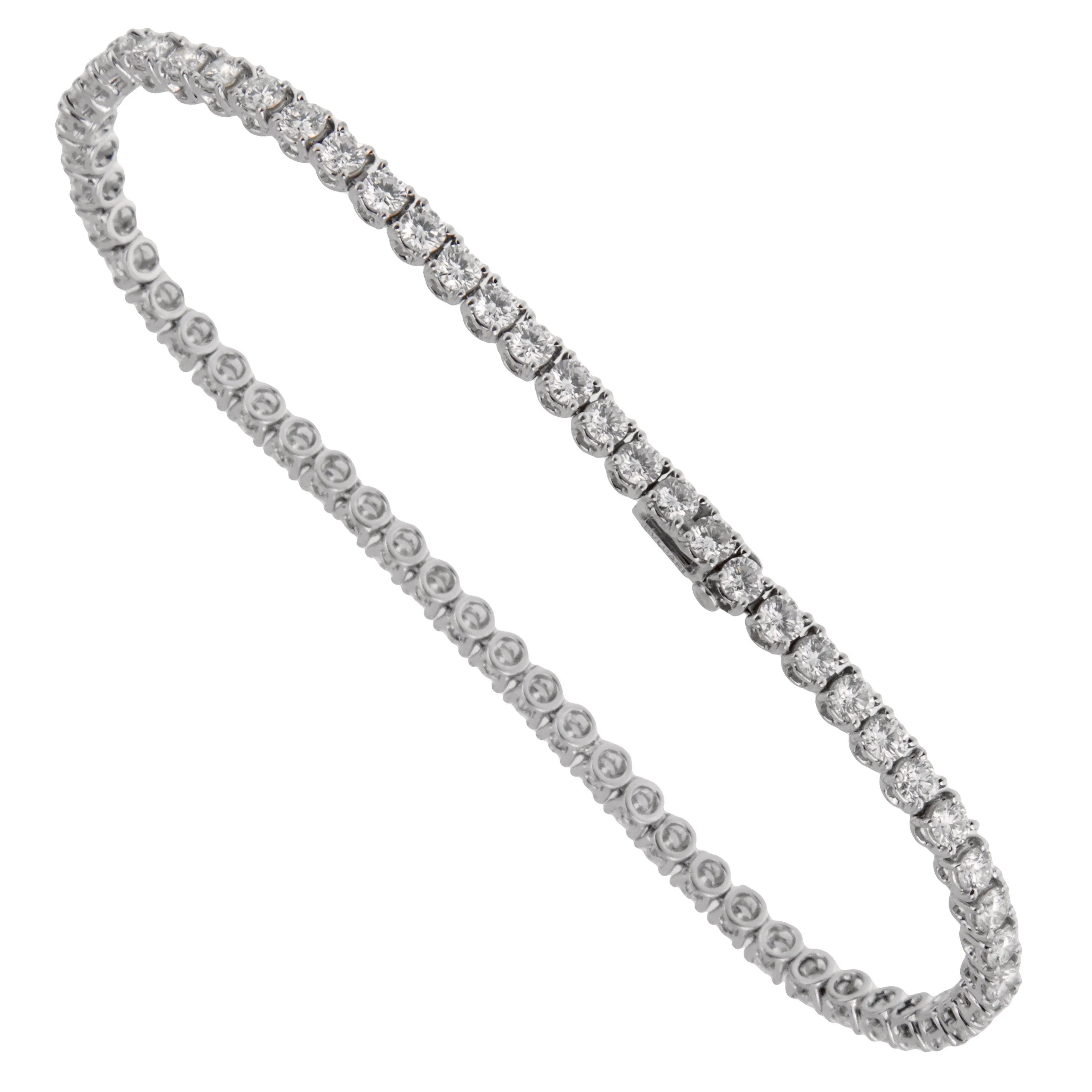 Bulgari Griffe Diamond Tennis White Gold Bracelet