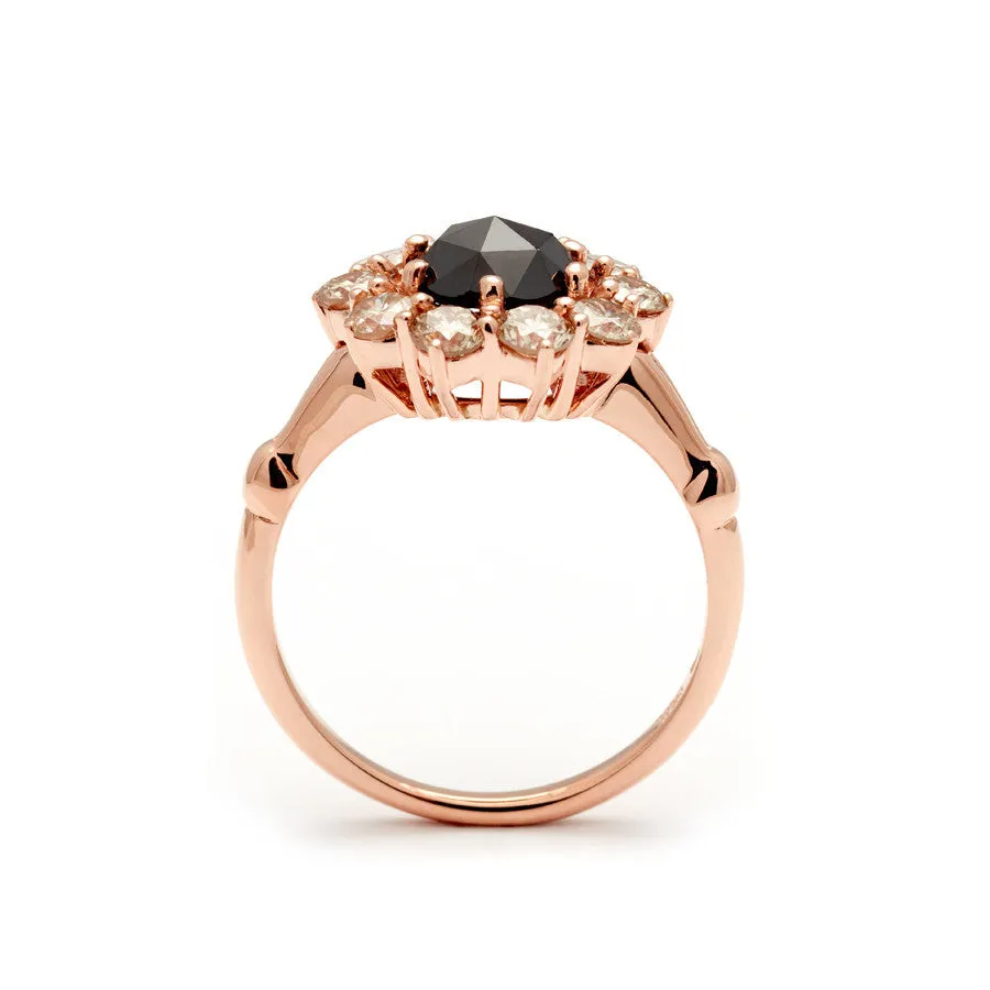 Celestine Ring - Rose Gold & Black Diamond (.95ct)