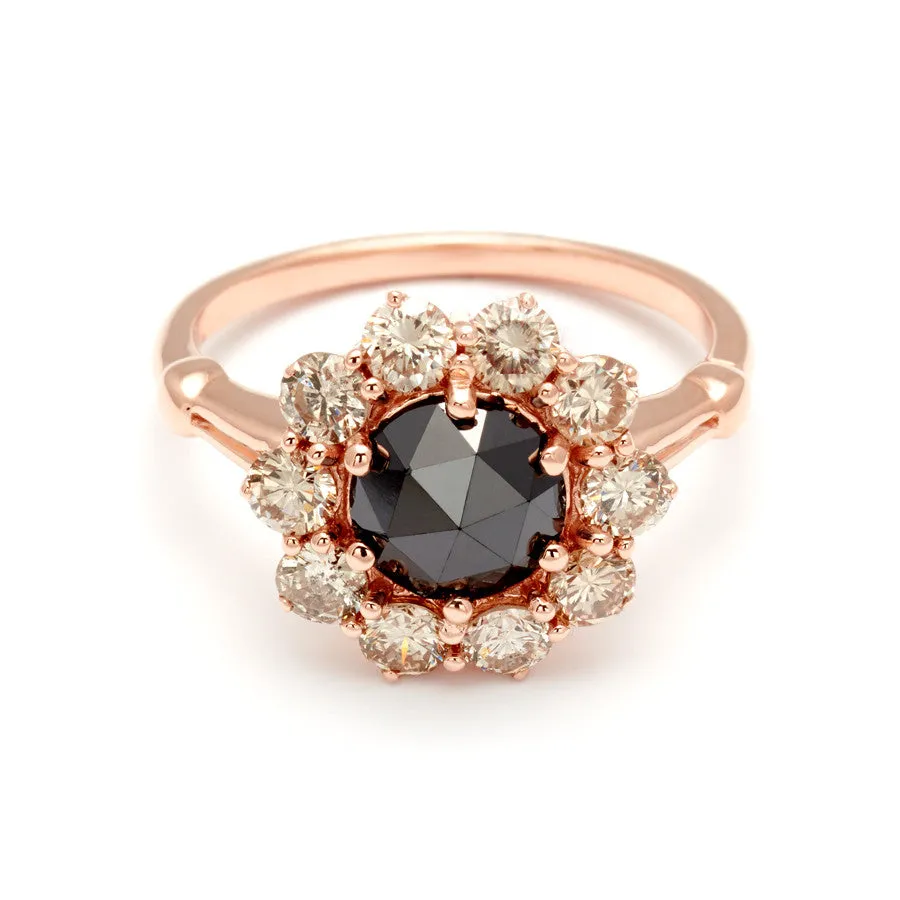 Celestine Ring - Rose Gold & Black Diamond (.95ct)