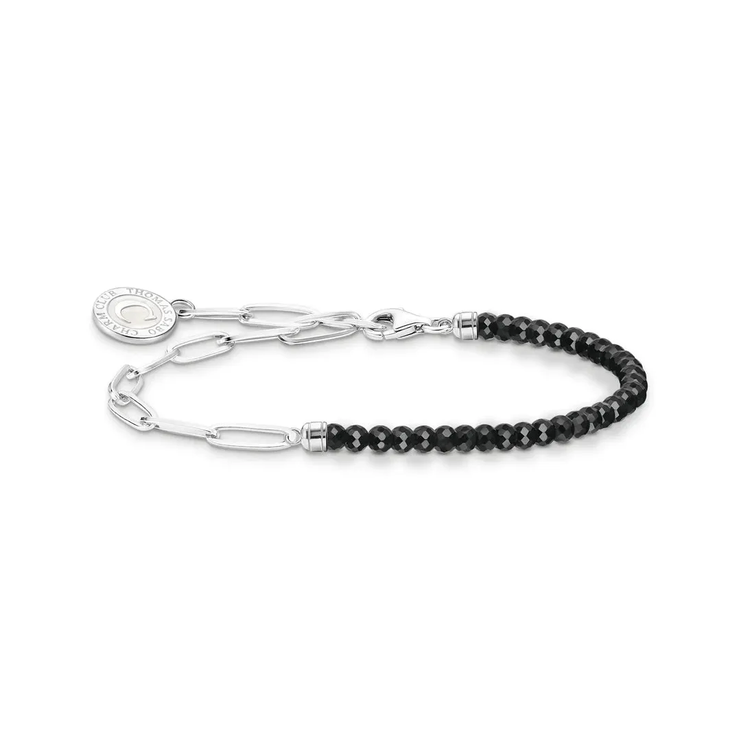 Charmista Long Link Black Onyx Bracelet