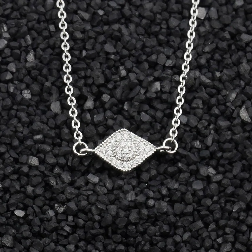 Charms Shimmering Pave CZ Evil Eye Pendants