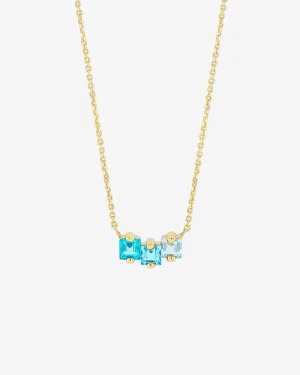 Cierra Light Blue Ombre Mini Bar Pendant