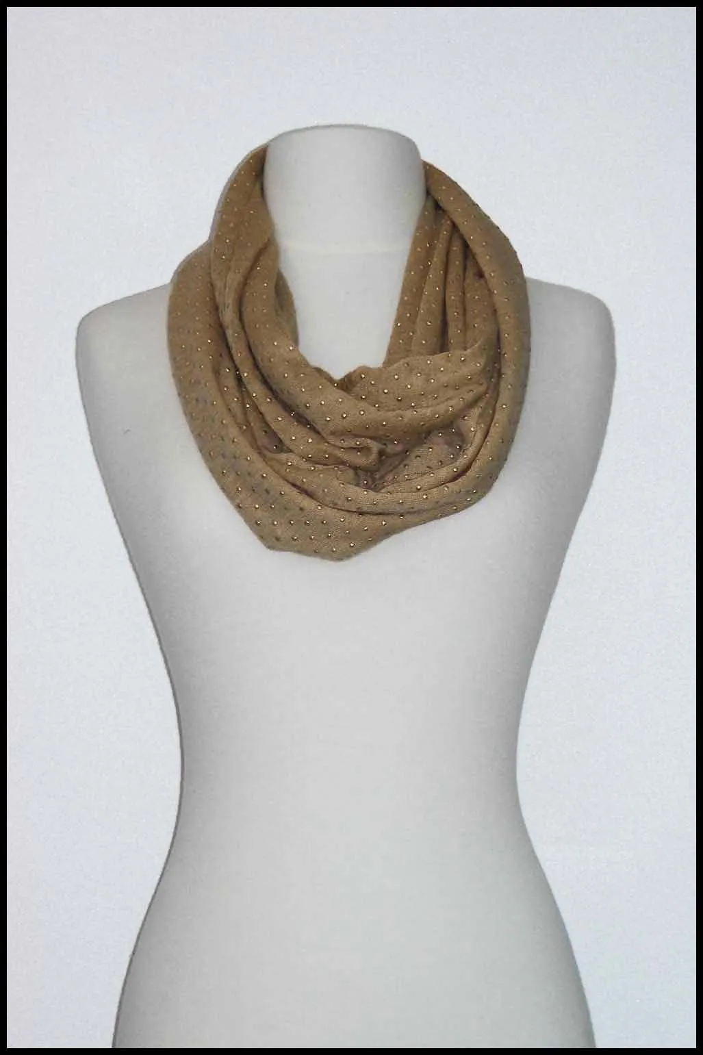 Classic Studded Infinity Scarf