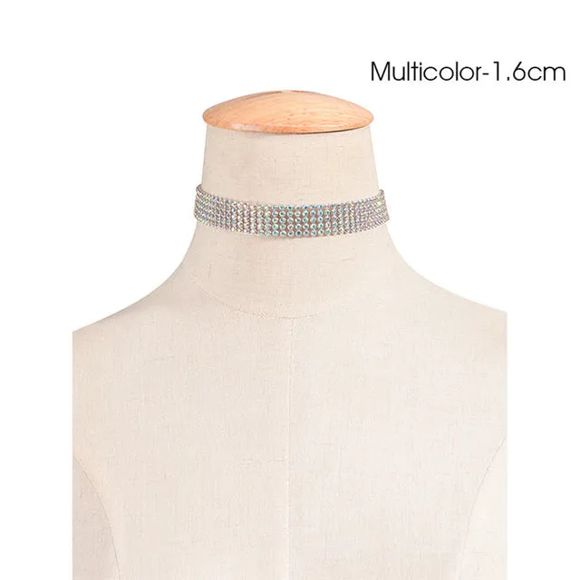 Crystal Rhinestone Choker Necklace