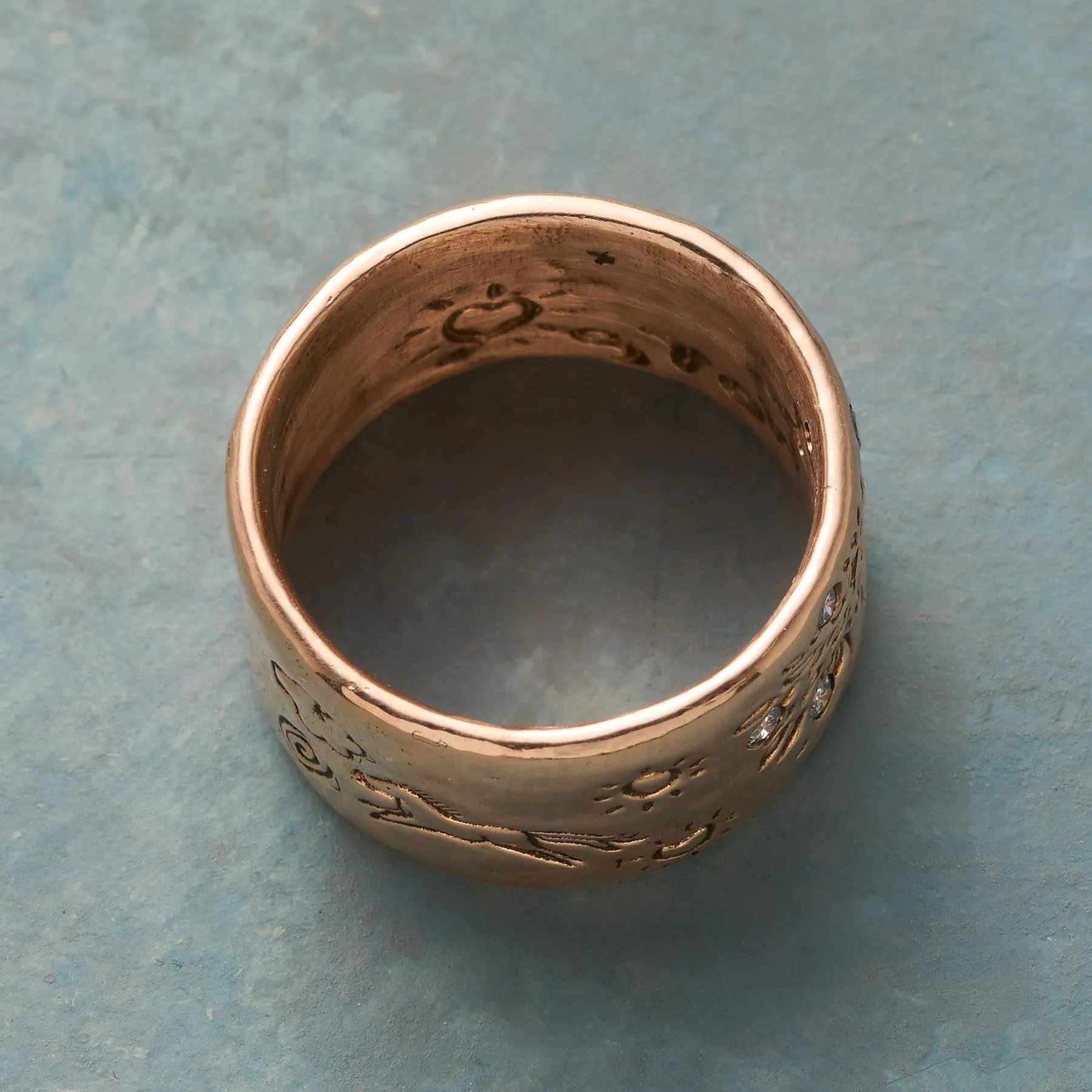 Dappled Forest Ring, Rose Gold