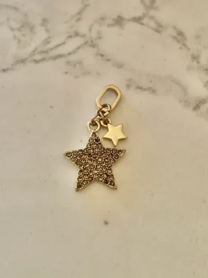 Double Star Charm - Gold