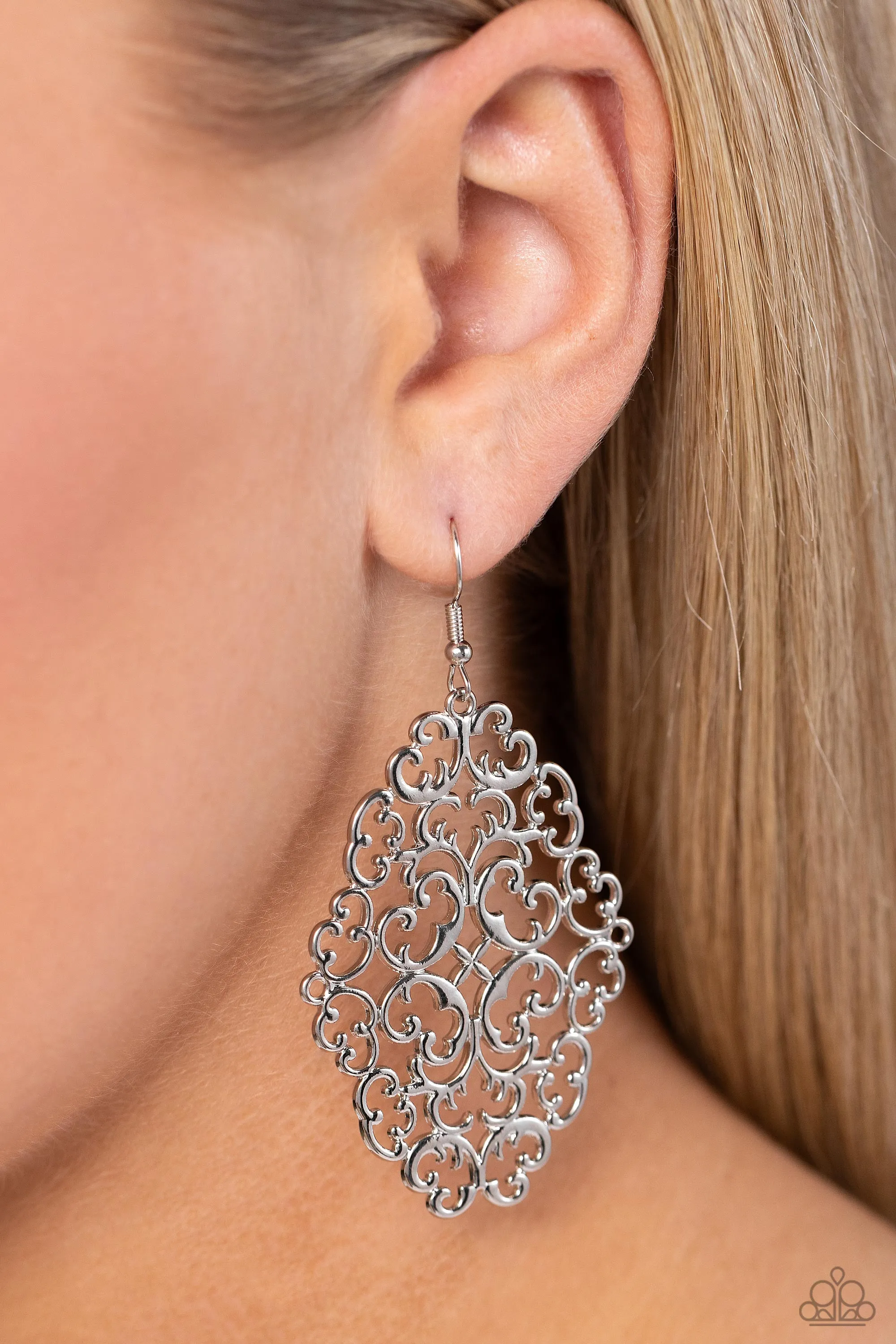 Earrings Contemporary Courtyards - Silver E413