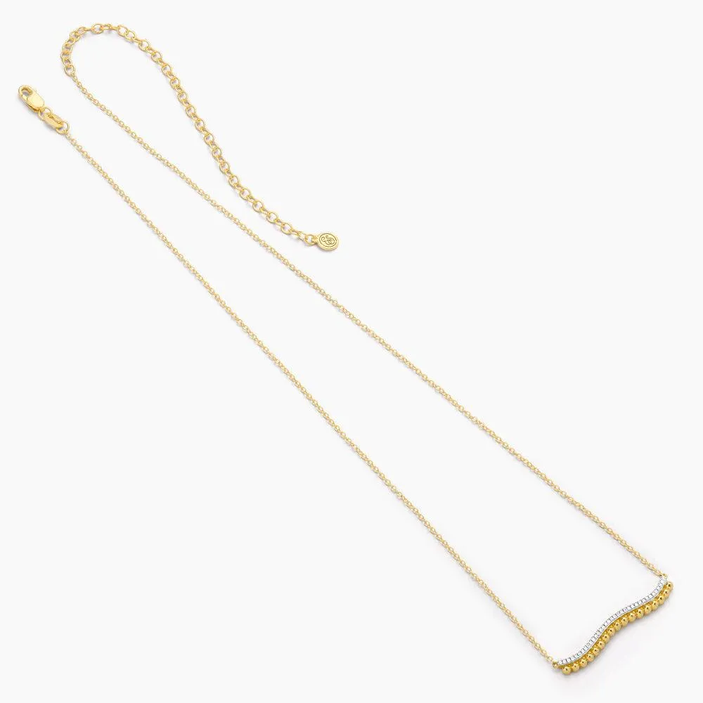 Ella Stein Wave Of Life Pendant Necklace in Gold