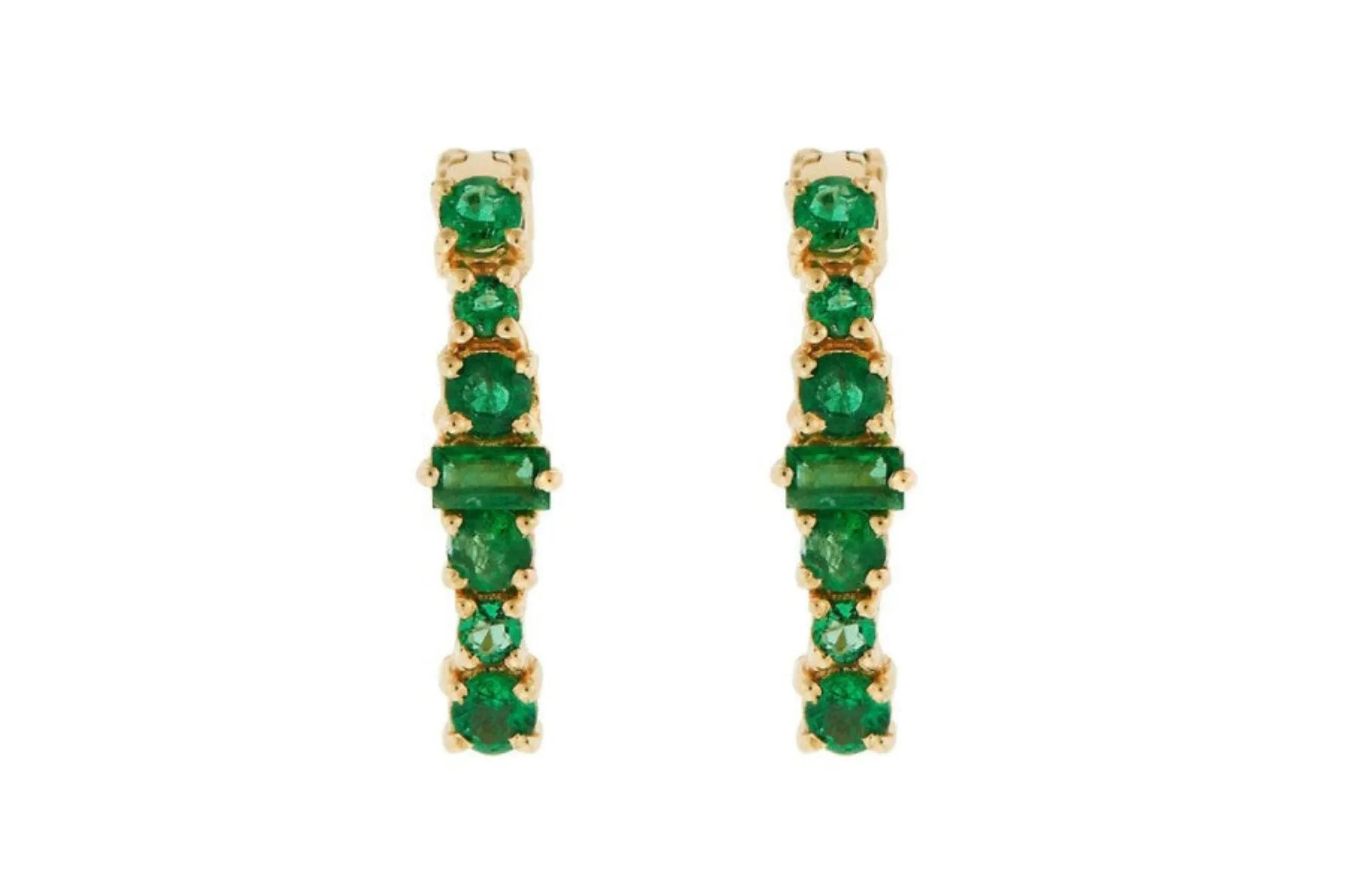 Emerald Rivulet Spread Oval Hoops