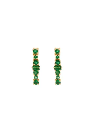 Emerald Rivulet Spread Oval Hoops