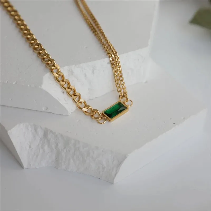 Eva Emerald Necklace