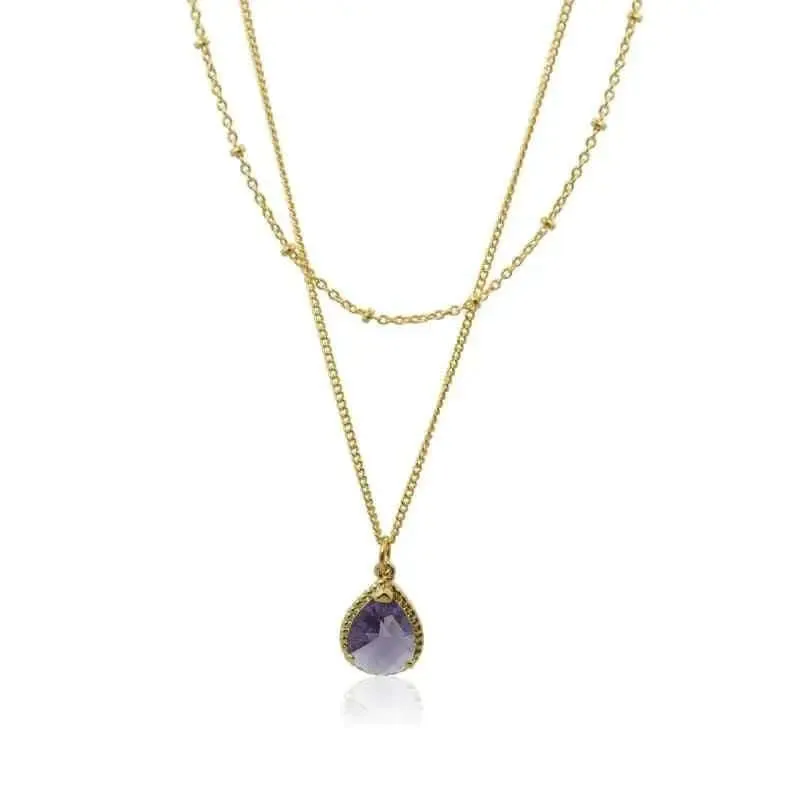 Exquisite Amethyst Purple Necklace