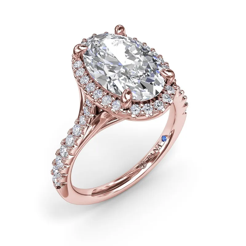 Fana Majestic Halo Diamond Engagement Ring