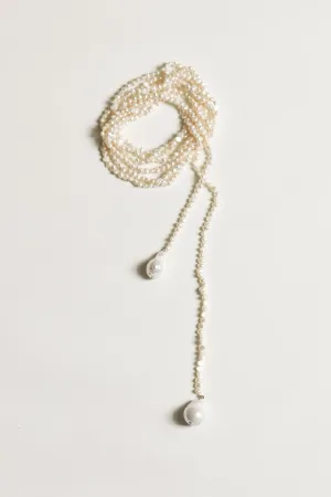 FRESHWATER PEARL KESHI WRAP BOLO