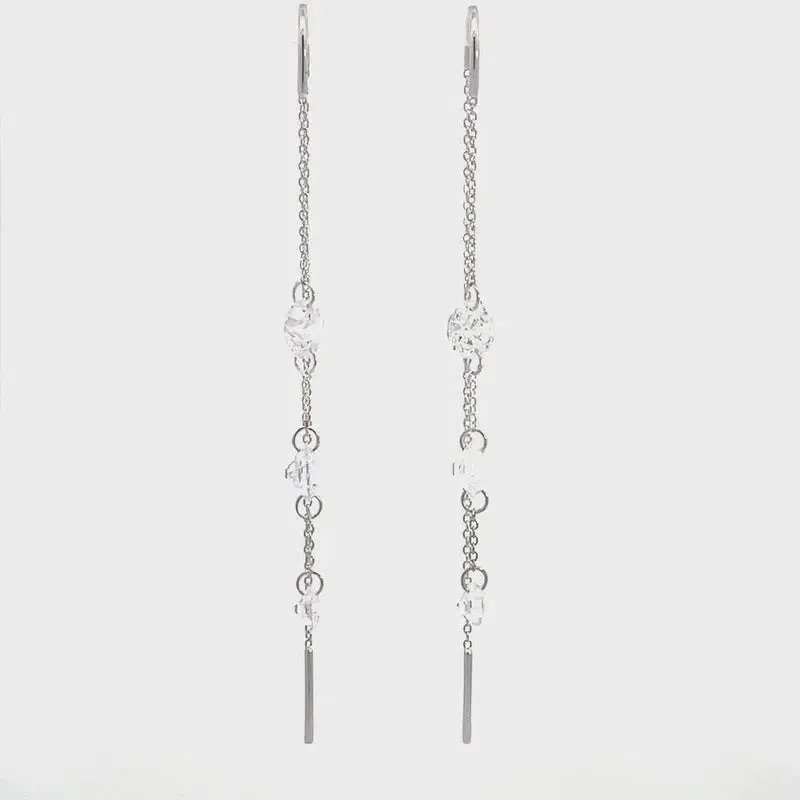 Georgini Mirage Ethereal Threader Earrings - Silver