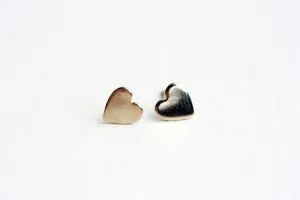 Gold Heart Studs