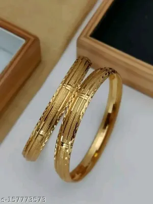 Gold-Plated Bangle Set – Elegant and Affordable Accessory