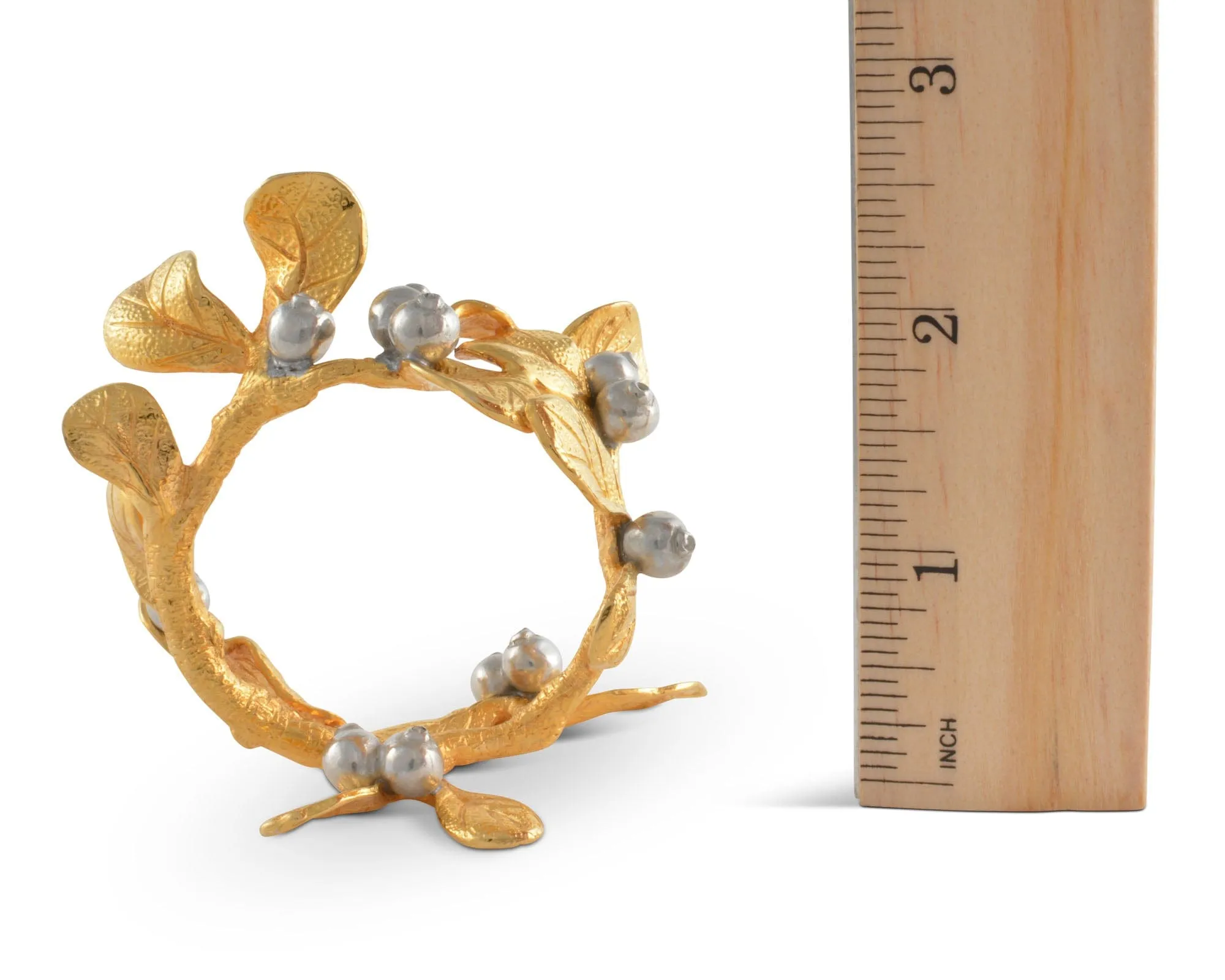 Golden Winter Berry Napkin Ring