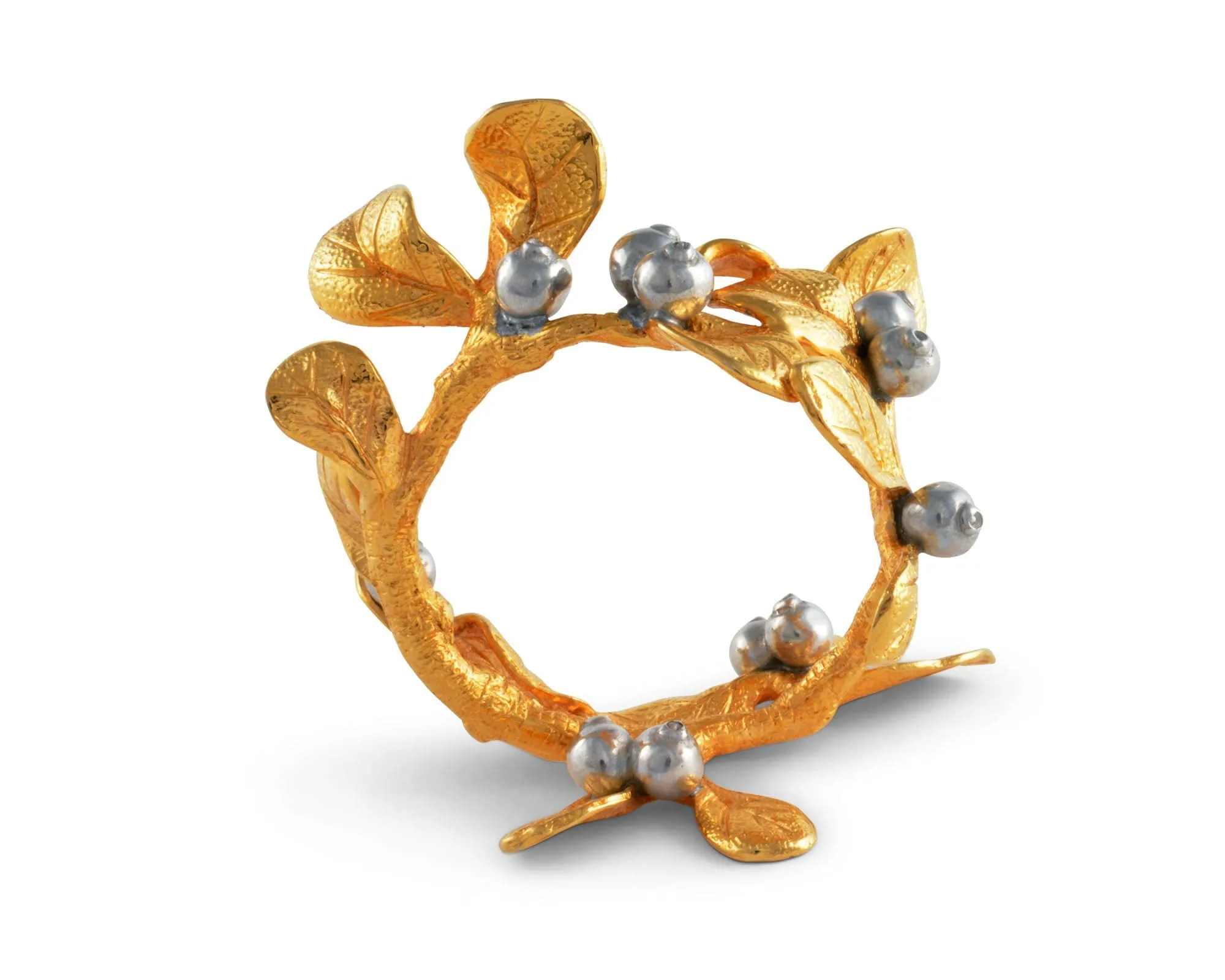 Golden Winter Berry Napkin Ring