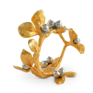 Golden Winter Berry Napkin Ring