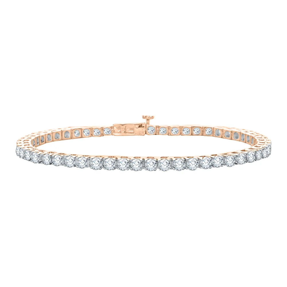 KATARINA 6 1/10 cttw Prong Set Lab Grown Diamond Tennis Bracelet in 14k Gold