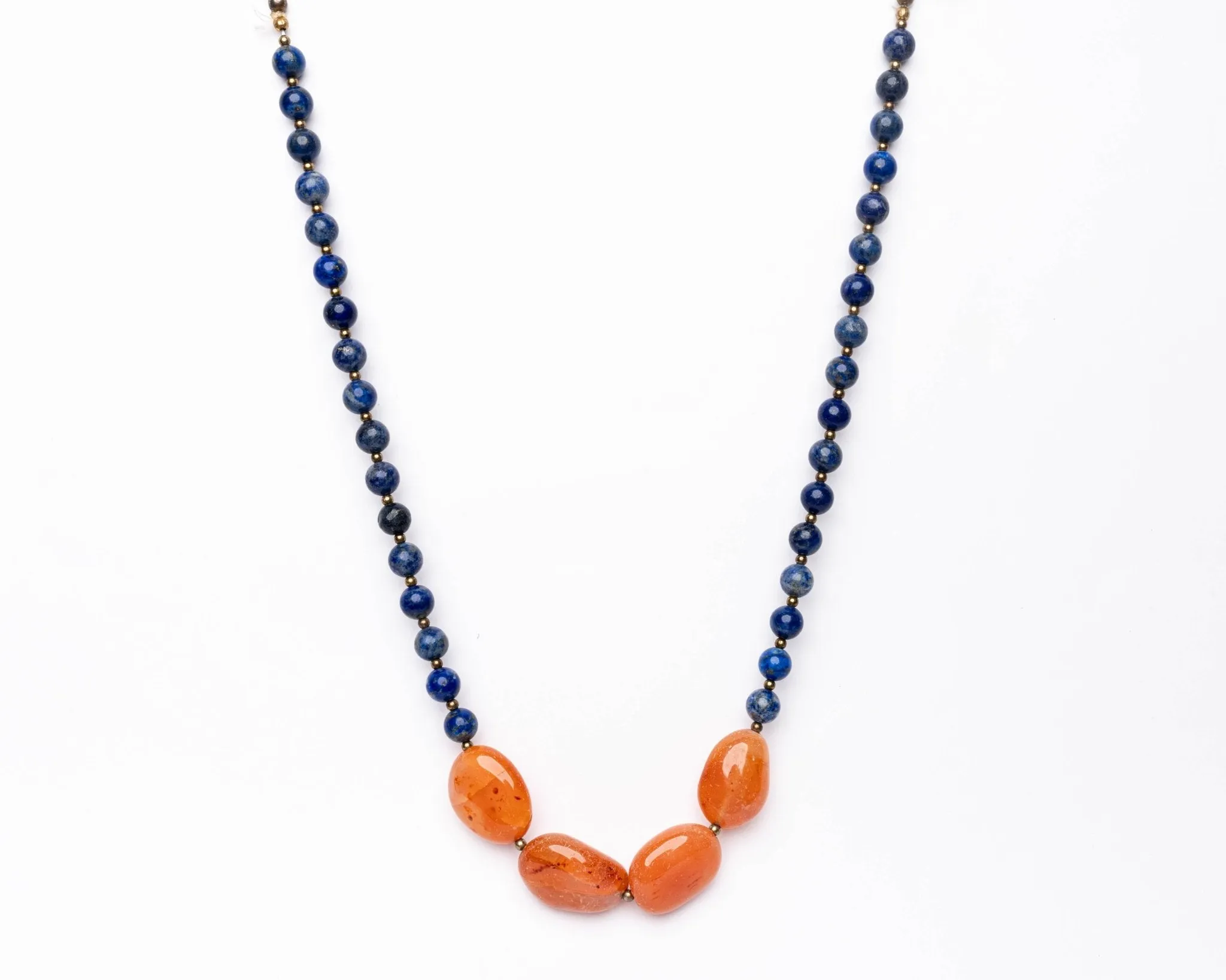 Lapis Lazuli & Carnelian Necklace