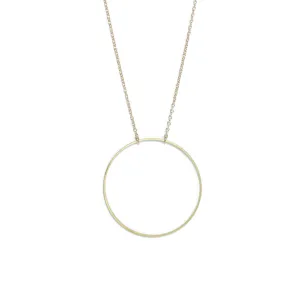 Large Circle Long Necklace