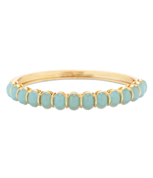 Lillian Bangle Bracelet in Aqua