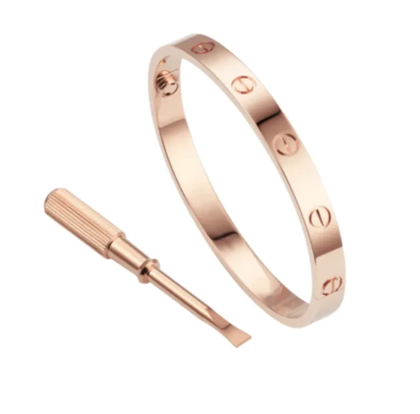 Love Bangle 18K Gold Luxury Bracelet Bangle Stainless Steel