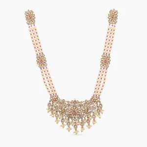 Luella Pearl Tassel Nakshatra CZ Necklace