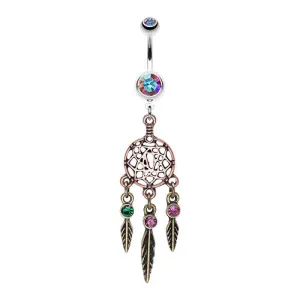 Majestic Dreamcatcher Belly Ring