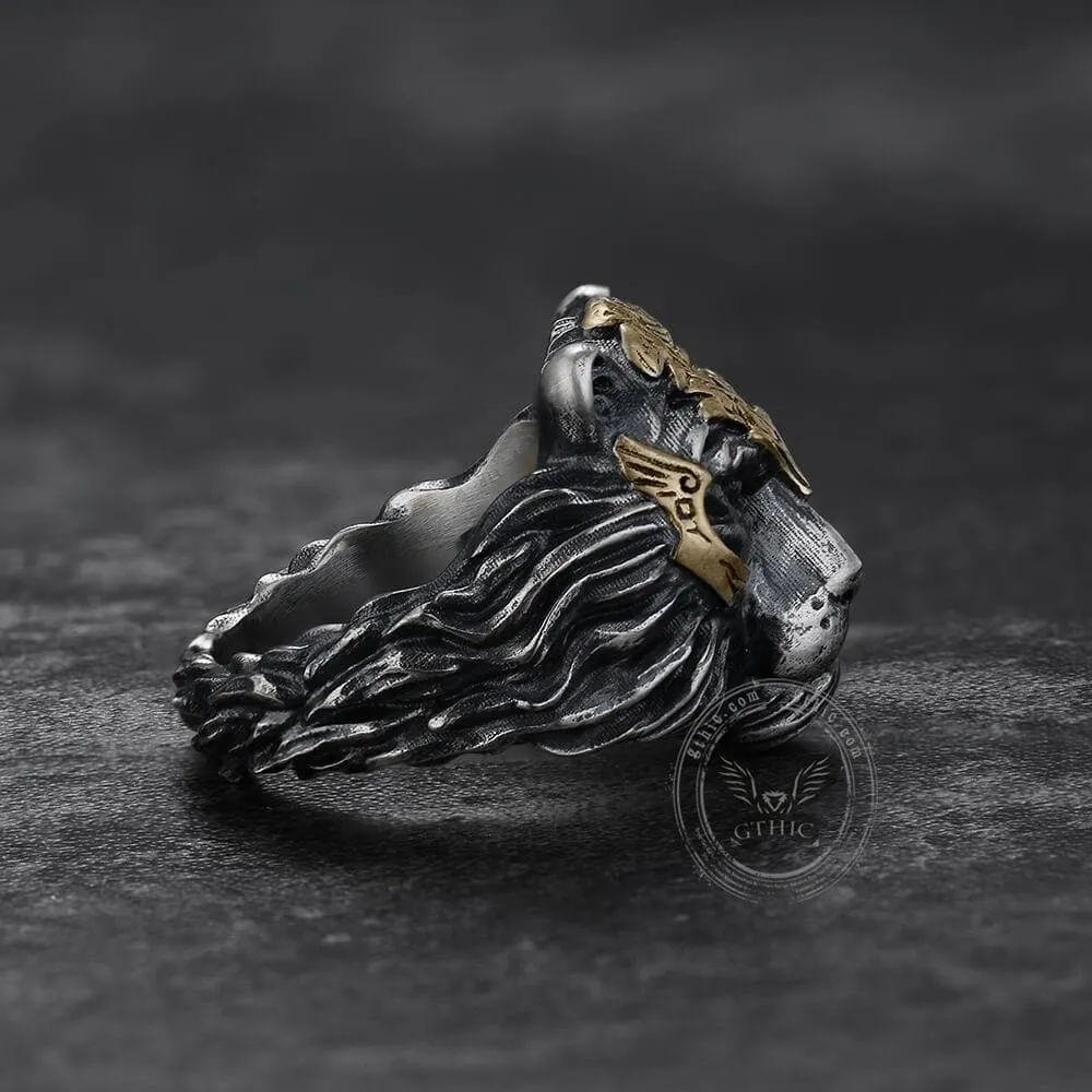 Majestic Tiger Head Sterling Silver Ring