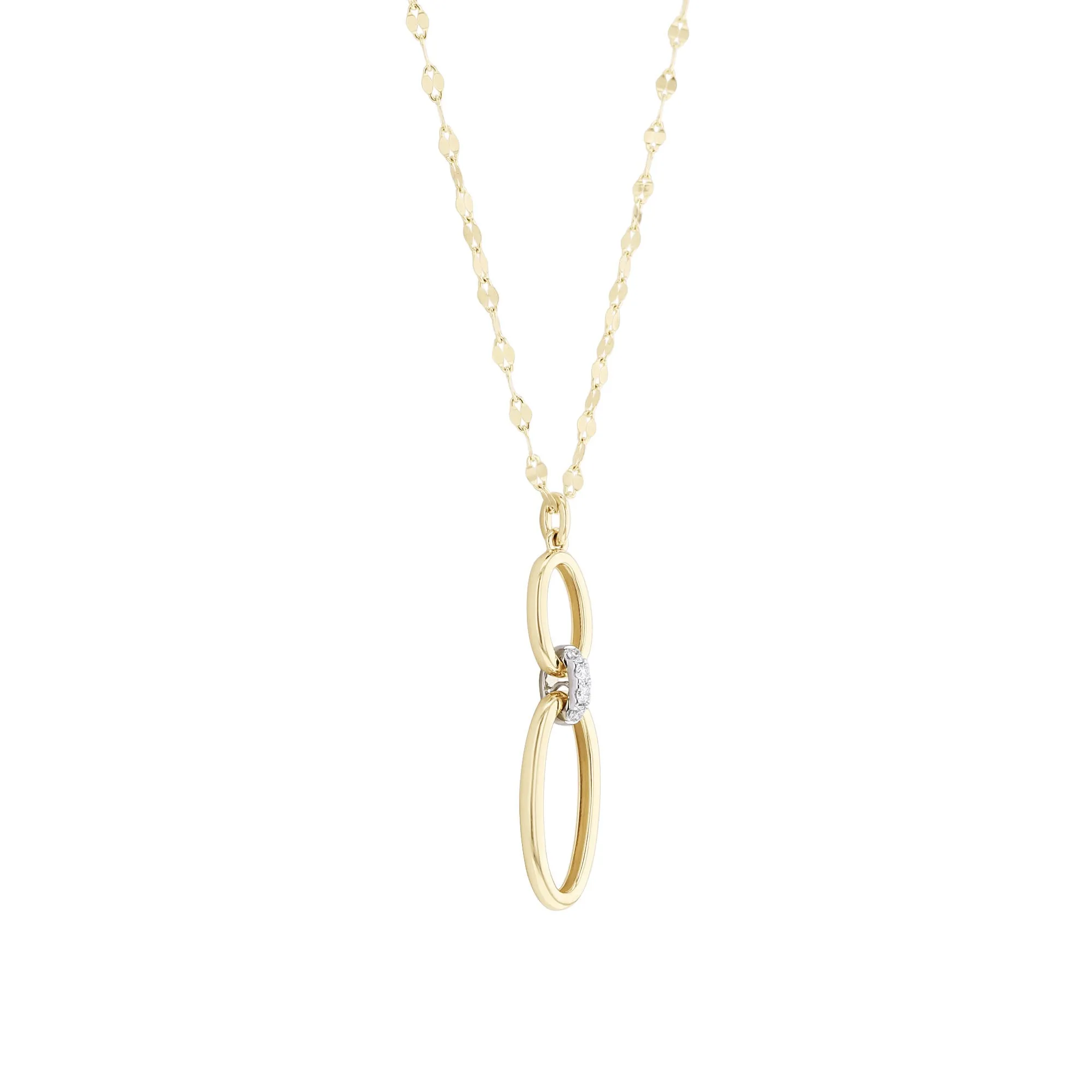 Oriana Oval Link Diamond Necklace