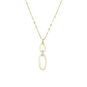 Oriana Oval Link Diamond Necklace