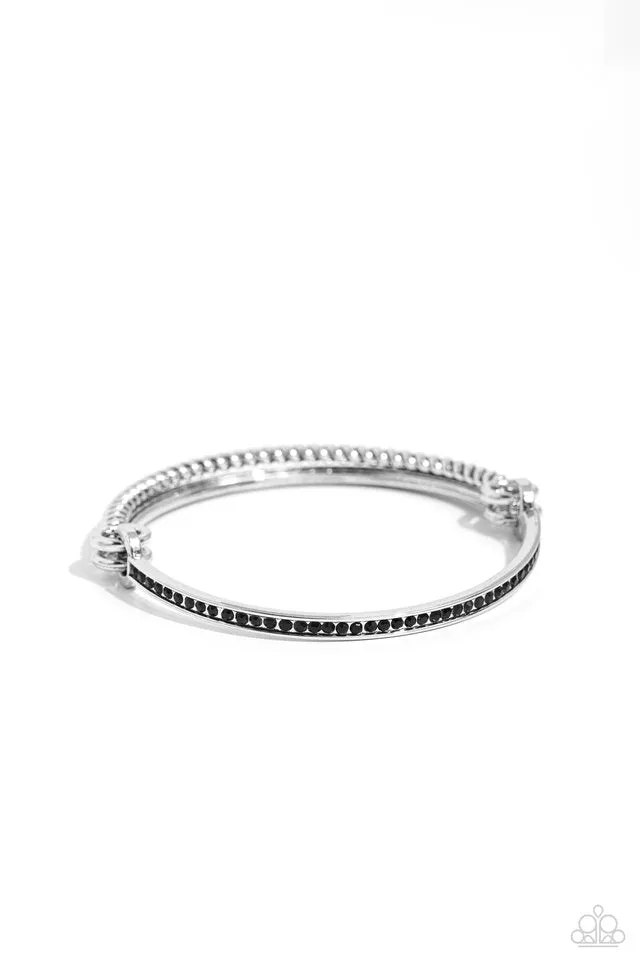 Paparazzi Bracelet ~ Thrilling Texture - Black