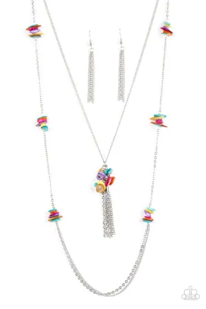 Paparazzi Necklace ~ Cliff Cache - Multi