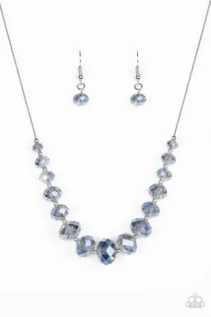 Paparazzi Necklace ~ Crystal Carriages - Blue