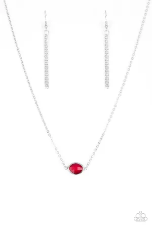 Paparazzi Necklace ~ Fashionably Fantabulous - Red